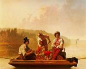 乔治迦勒宾宾汉姆 - Boatmen on the Missouri